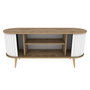 Hanah Home Soporte de TV Roble Oud y Blanco
